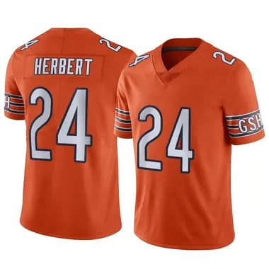 Nike Bears 24 Khalil Herbert White Vapor Untouchable Limited Jersey