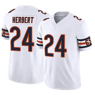 Nike Bears 24 Khalil Herbert White Vapor Untouchable Limited Jersey