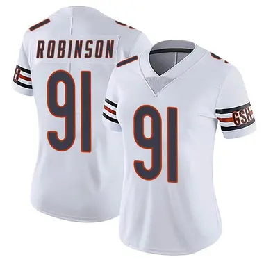 Top-selling Item] Chicago Bears Dominique Robinson 91 White Vapor Limited  3D Unisex Jersey