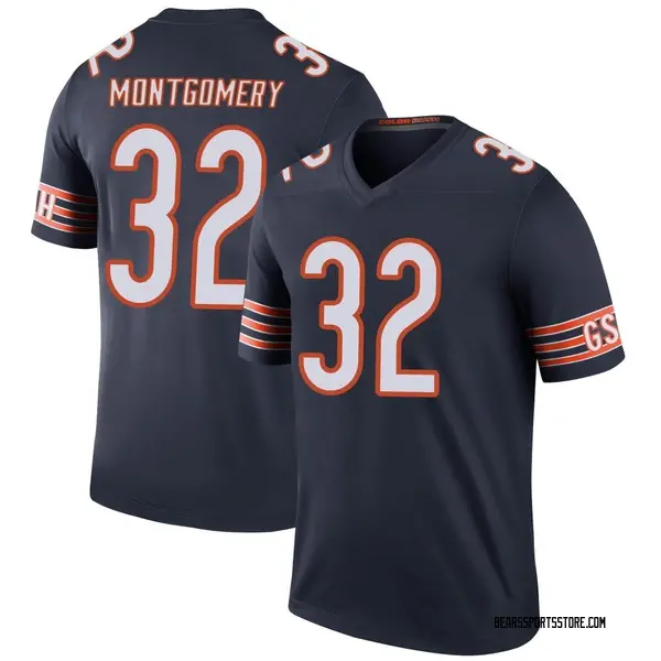 Youth Nike Chicago Bears David Montgomery Color Rush Jersey - Navy Legend